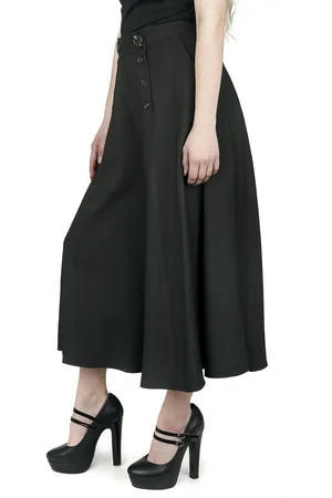 Hell Bunny Pantalones de tela Rockabilly de - Murphy Culottes - XS 4XL - para Mujer