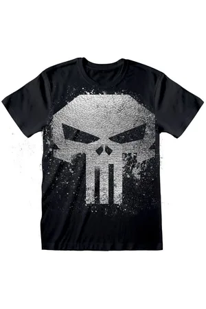The Punisher Camiseta de - Punisher Skull With Metallic Ink FB - S XXL - para Hombre