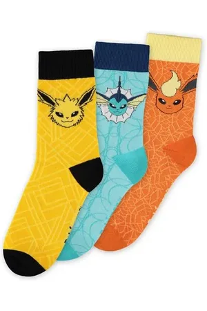 Pokemon Calcetines gaming de - Eevee Evolution - EU 35-38 EU 43-46 - para Mujer