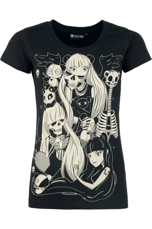 Killer Panda Camiseta Gótico de - Death Metal Panda - XS XL - para Mujer