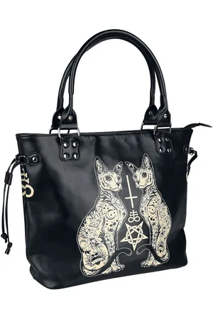 Banned Alternative Bolsa de Mano Gótico de - Esoteric Cat Bag - para Mujer