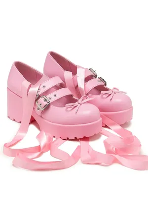 Koi Tacón alto Rockabilly de - Miyako Lace Up Ballet Shoes - EU36 EU41 - para Mujer