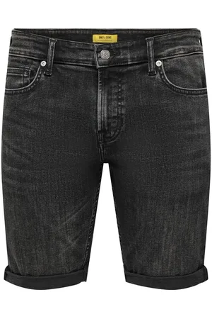 Only & Sons Pantalones cortos de - ONSPLY WB 5192 TAI DNM SHORTS NOOS - S XXL - para Hombre