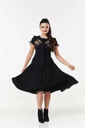 Timeless London Vestidos de longitud media Rockabilly de - Pandora Dress - XS XL - para Mujer