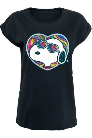 Peanuts Camiseta de - Snoopy - Rainbow Heart - S XXL - para Mujer