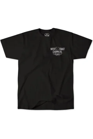WEST COAST Camiseta de - WCC Motorcycle Tee Black/White - S 3XL - para Hombre