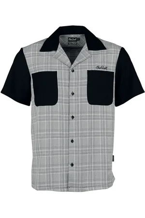 Chet Rock Camisa manga Corta Rockabilly de - Arlo Shirt - S 4XL - para Hombre