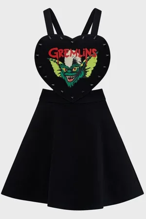 Killstar Vestido Corto Gótico de - Gremlins - Stripe Pinafore - XS 4XL - para Mujer
