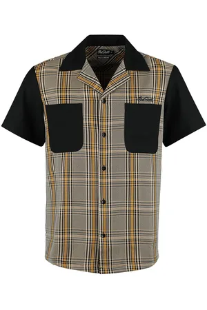 Chet Rock Camisa manga Corta Rockabilly de - Douglas Shirt - S 4XL - para Hombre