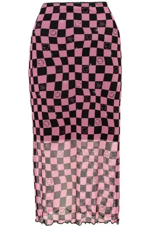 Hell Bunny Falda larga de - x Smiley Originals Distortion Skirt - XS 4XL - para Mujer