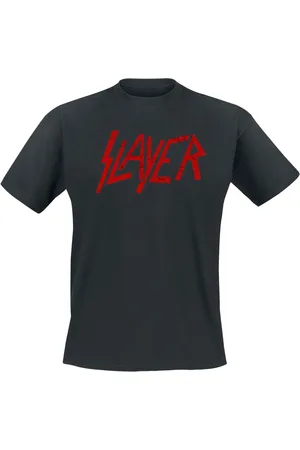 Slayer Camiseta de - Classic Logo Distressed - S 3XL - para Hombre