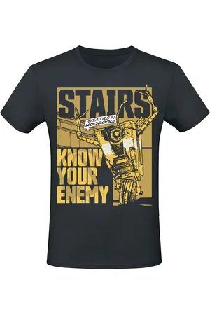 Borderlands Camiseta gaming de - 3 - Claptrap - Stairs - S XXL - para Hombre