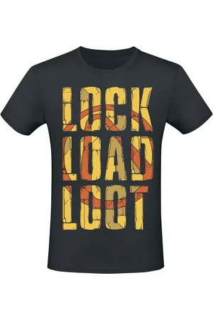 Borderlands Camiseta gaming de - 3 - Lock Load Loot - S XL - para Hombre