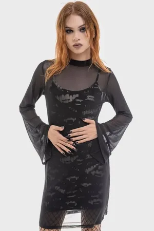 Killstar Vestido Corto Gótico de - The Lost Boys - Sheer Vamp - XS 3XL - para Mujer
