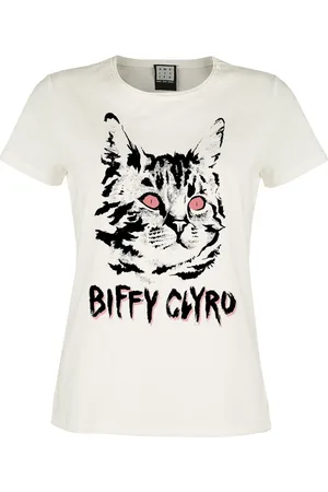 Biffy Clyro Camiseta de - Amplified Collection - Black Cat - S XL - para Mujer