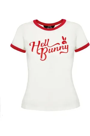 Hell Bunny Camiseta Rockabilly de - Lucy - XS XXL - para Mujer