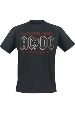AC/DC Camiseta de - Back In Black Europe 1980 - S 4XL - para Hombre