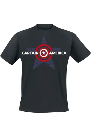 Capitán América Camiseta Disney de - Big Star Shield - S 5XL - para Hombre