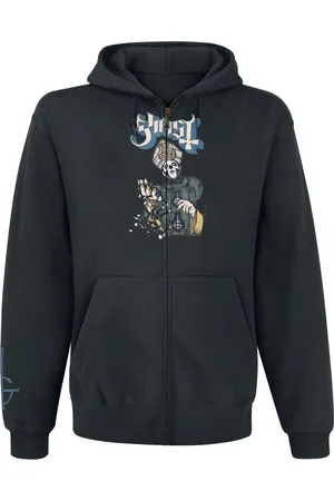 Ghost Capucha con cremallera de - Papa Of The World On Fire - S XXL - para Hombre