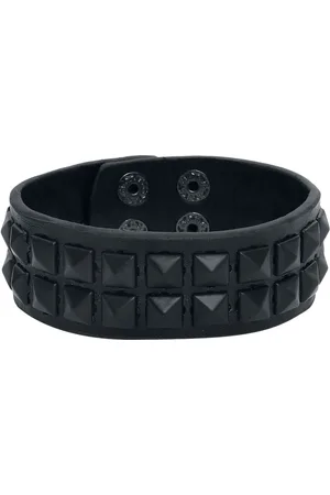 Rock Rebel Pulsera con Tachuelas Gótico de - Tachuelas piramidales - para