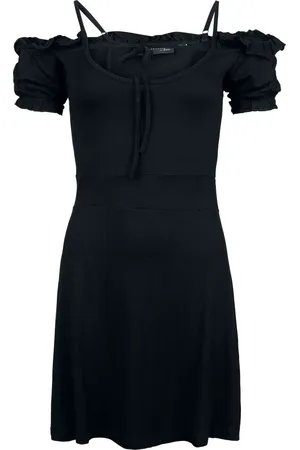 Gothicana Vestido Corto Gótico de - Ladies Off Shoulder Dress - S XXL - para Mujer