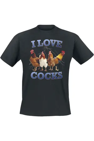 Tierisch Camiseta Fun de - I Love Cocks - M 3XL - para Hombre