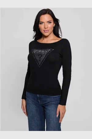 Camiseta Guess Eco Issues Easy Mujer Plateada, Estampado Gráfico Y Cuello  Redondo