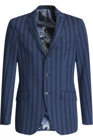 Etro Hombre De punto - Chaqueta De Sastrería De Punto De Rayas, Herren