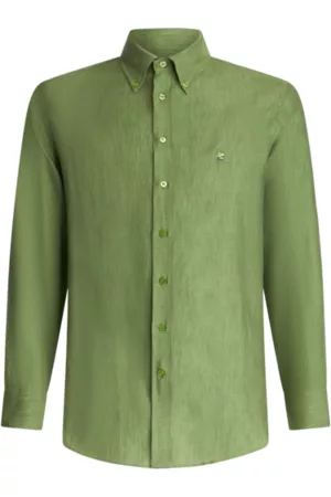 Camisas de color verde para hombre 