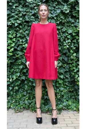 Rochas Mini Vestido Boucle Rojo