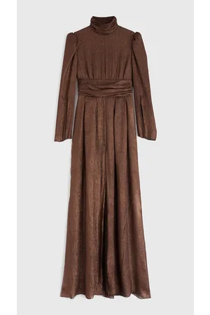 Rochas Vestido de Crespón de Lamé