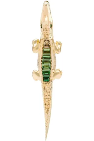 Bibi van der Velden Pendiente Tsavorite Alligator Ear Bite