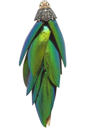 Bibi van der Velden Pendientes Scarab Drop