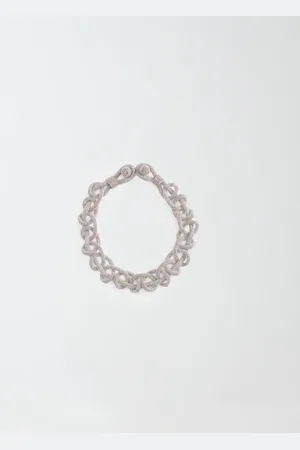 Fabiana Filippi Collar Efecto Cadena De Latón Eco, Níquel