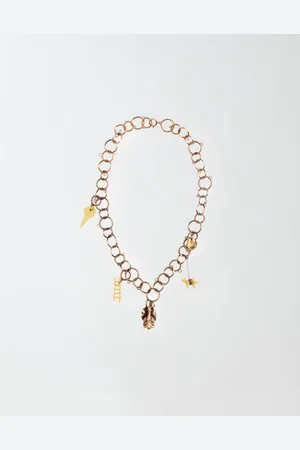 Fabiana Filippi Collar De Cadena Con Colgantes En Latón Eco