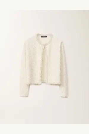 Fabiana Filippi Chaqueta Efecto Tweed, Y Cetrino