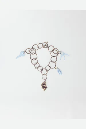 Fabiana Filippi Pulsera De Cadena Con Colgantes En Latón Eco