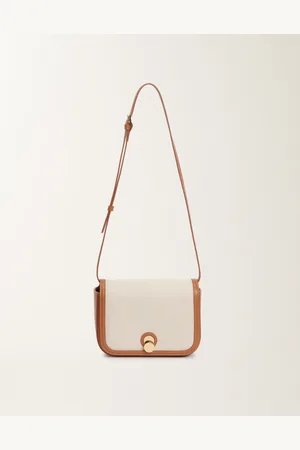 Fabiana Filippi Bolso Messenger Eclissi De Lona Y Piel, Cuero