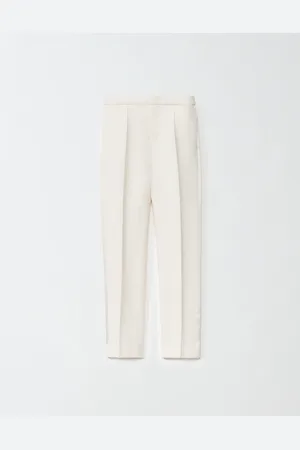 Fabiana Filippi Pantalón Montefalco De Lana Y Seda, Mantequilla