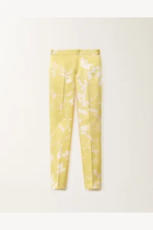Fabiana Filippi Pantalón Montefalco Con Estampado Tilia De Seda, Cedro