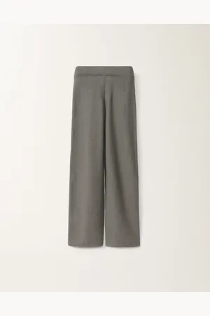 Fabiana Filippi Pantalón De Algodón Y Lino Con Lentejuelas, Plomo