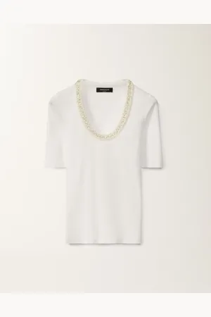 Fabiana Filippi Camiseta De Punto, Óptico Y