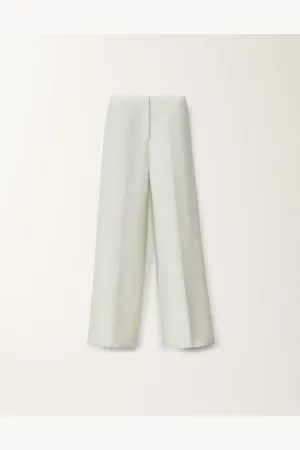 Fabiana Filippi Pantalón De Algodón Y Seda Mikado, Verde Agua