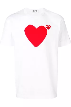 Comme des Garçons Camiseta con corazones estampados