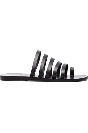 Ancient Greek Sandals Sandalias Black Niki