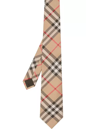 Burberry Corbata de cuadros vintage con corte moderno