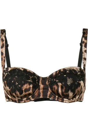 Dolce & Gabbana Sujetador con estampado de leopardo