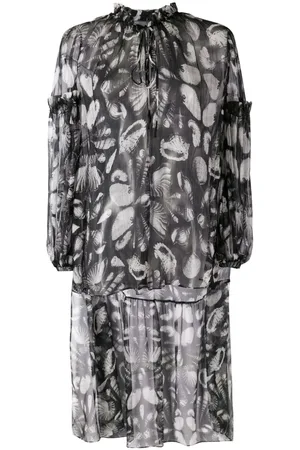 Alexander McQueen Blusa con conchas estampadas