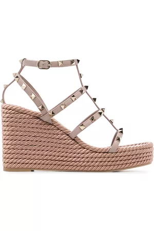 VALENTINO GARAVANI Alpargatas Rockstud con cuña de 95 mm