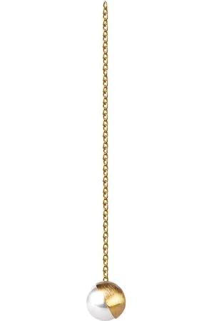 SHIHARA Half Pearl Chain Earring 45°